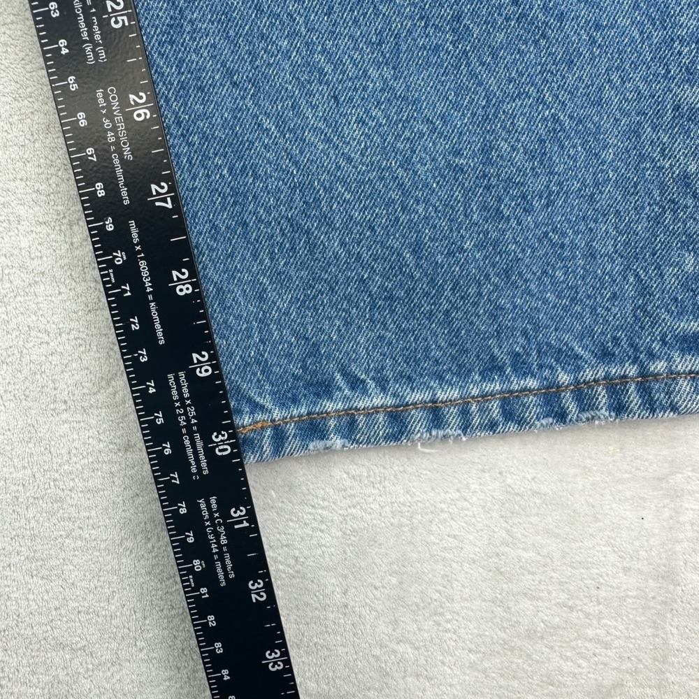 Levi's 501 Jeans Mens W29 L30 Blue Distressed Straight Leg Denim Casual - Picture 10 of 14
